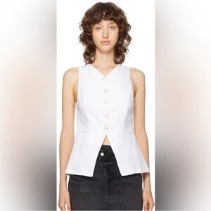 Reformation Aspen linen vest